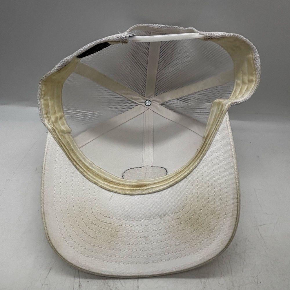 TravisMathew Trucker Hat White Mesh Snapback Golf Cap Established 2007 Logo - Picture 7 of 8